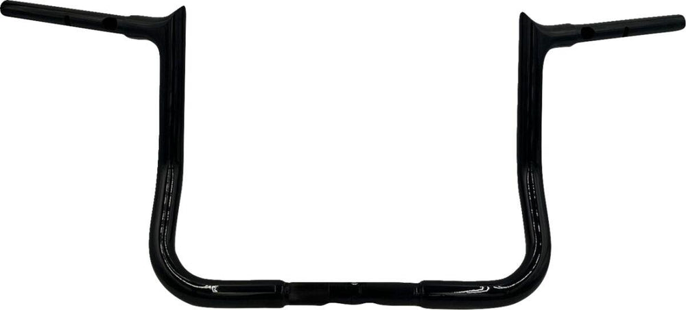Fat Baggers Inc. 1-1/4" EZ Install Pointed Top Handlebar For Harley Davidson FLHX 1923 2024-2026 30.5 cm (12") - Black