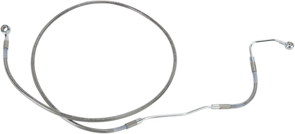 Drag Specialties Extended Length Stainless Steel Brake Hose Kit For Harley Davidson FLHR 1584 2009-2011 Front