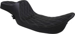 Drag Specialties Extended Reach Predator III Double Diamond Seat For Harley Davidson FLHR 1340 1997-1998 - Black
