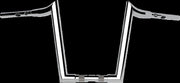LA Choppers 1-1/2" Grande Prime Ape Hanger Handlebar For Harley Davidson FLFBS 1923 ABS 2025 36 cm (14-1/4") - Chrome