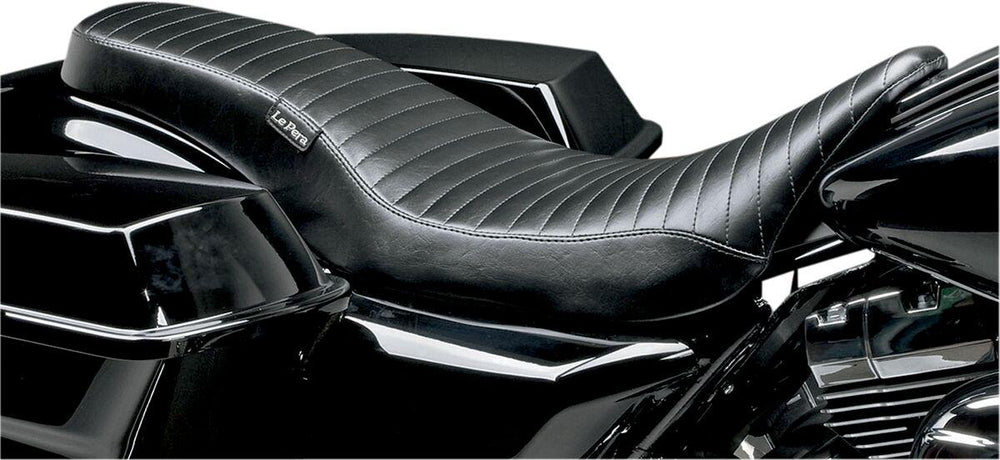 LE Pera Cobra Full-Length Seat For Harley Davidson FLHR 1584 2008-2011 Pleated - Black
