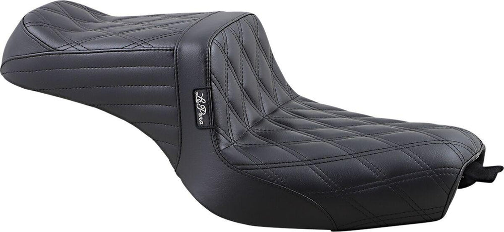 LE Pera Tailwhip Seat For Harley Davidson XL1200C 2010-2020 Double Diamond - Black