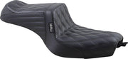 LE Pera Tailwhip Seat For Harley Davidson XL1200C 2010-2020 Double Diamond - Black