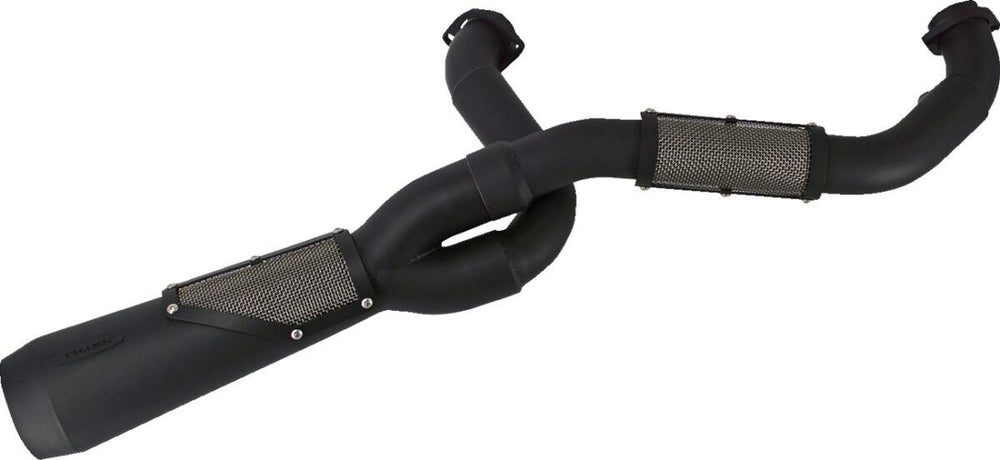 Trask 2 Into 1 Big Sexy Exhaust System For Harley Davidson FLHR 1450 1999-2003 - Black