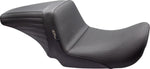 LE Pera Kickflip Up Front Seat For Harley Davidson FLD 1690 2012-2013 Basketweave - Black