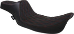 Drag Specialties Extended Reach Predator III Double Diamond Seat For Harley Davidson FLHR 1340 1997-1998 - Black