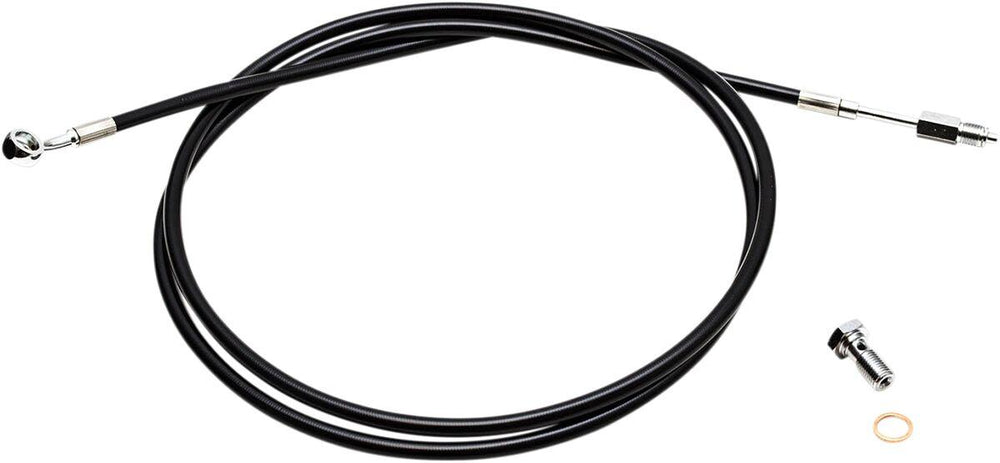 LA Choppers Hydraulic Clutch Hose For Harley Davidson FLHRSE3 1800 2007 12" - 14" - Black