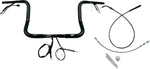 Fat Baggers Inc. 1-1 4" EZ Install Round Top Handlebar For Harley Davidson FLHX 1923 2024-2025 30.5 cm (12") - Black
