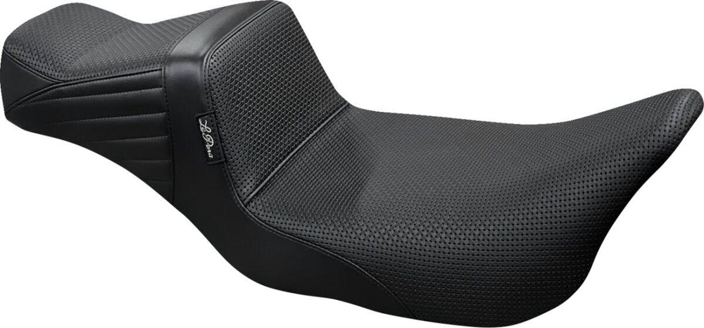 LE Pera Tailwhip Daddy Long Legs Seat For Harley Davidson FLH 1868 ABS 2021 Basketweave - Black