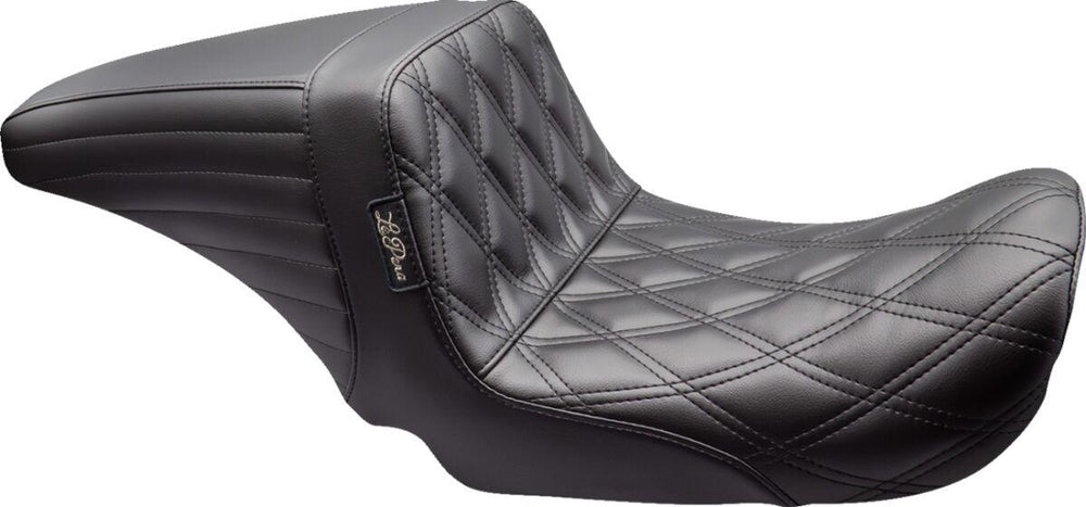 LE Pera Kickflip Up Front Seat For Harley Davidson FLD 1690 2012-2013 Double Diamond - Black