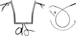 Fat Baggers Inc. 1-1 4" EZ Install Pointed Top Handlebar For Harley Davidson FLHX 1923 2024-2025 35.5 cm (14") - Chrome