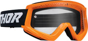 Thor Youth Combat Racer Goggles - Black Flo Orange
