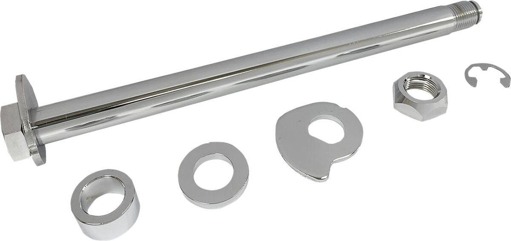 Drag Specialties Rear Axle Kit For Harley Davidson FLHR 1690 - Chrome Silver