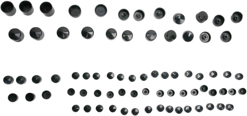 Drag Specialties Bolt Cover Standard Kit For Harley Davidson FLD 1690 2012-2013 - Black