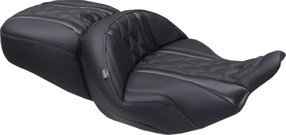 Mustang Deluxe Touring Seat For Harley Davidson FLHX 1923 ABS 2024-2026 - Black/Grey