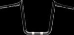 LA Choppers 1-1/4" Prime Ape Handlebar For Harley Davidson FLTRK 1868 ABS 2024 30.5 cm (12") - Black