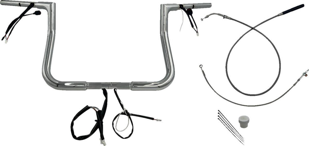 Fat Baggers Inc. 1-1 4" EZ Install Flat Top Handlebar For Harley Davidson FLHX 1923 2024-2025 - Chrome