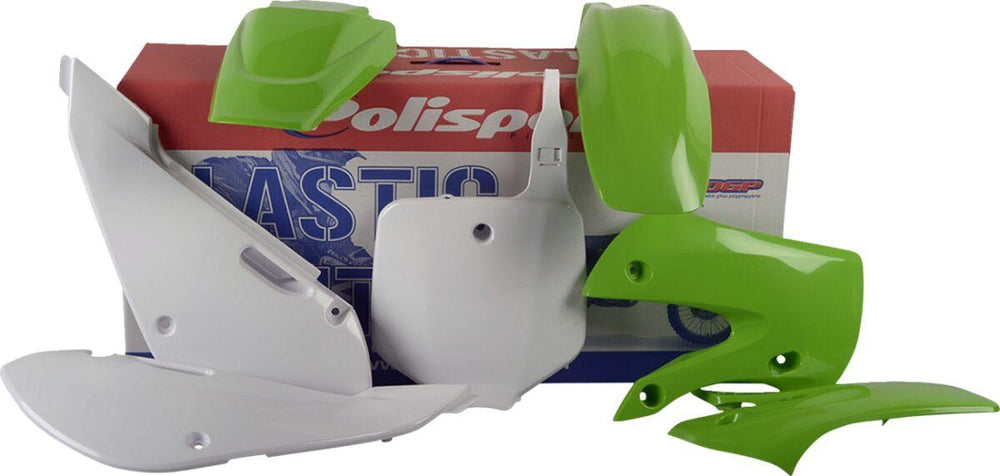 Polisport Plastics Kit For Kawasaki KX 65 2024 - Green/White