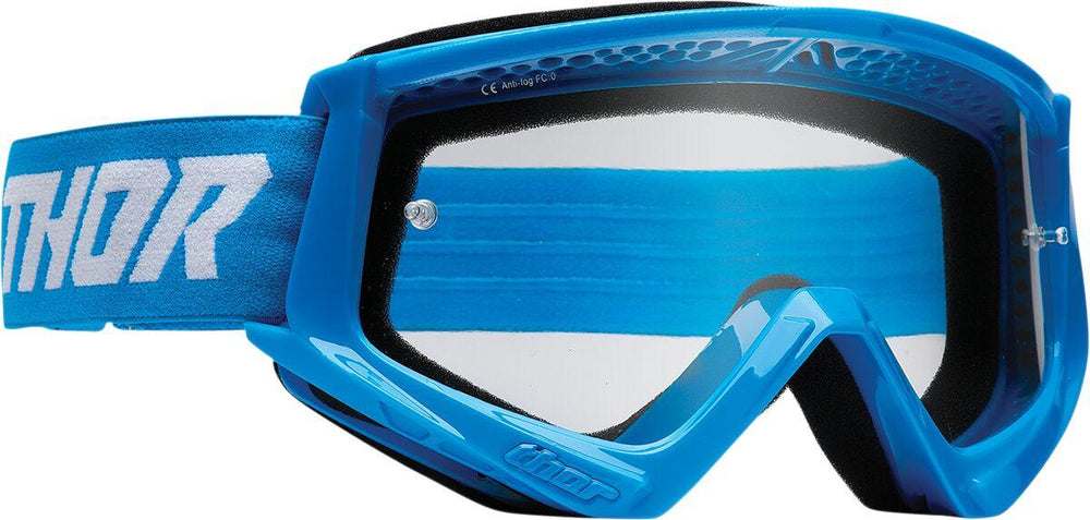 Thor Youth Combat Racer Goggles - Blue White