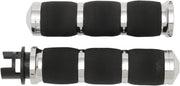 Avon Grips 3-Ring Air Cushioned Grips For Indian Chief 111 ABS 2014-2017 - Black/Chrome