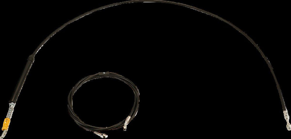LA Choppers Standard Black Vinyl Handlebar Cable/Brake Upper Hose Kit For Harley Davidson FLHR 1750 2017-2019 30.5 cm - 35.5 cm (12" - 14") - Black