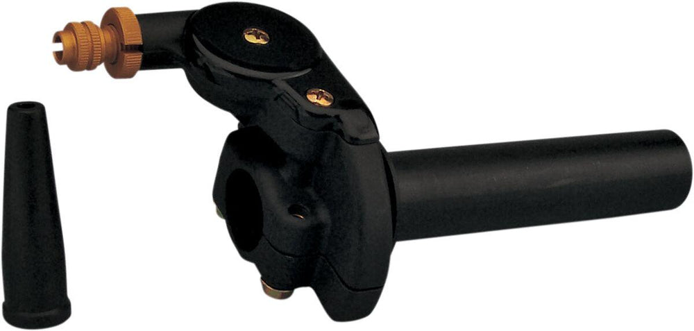 Domino 2 Stroke Style Twist Wheel Throttle Assembly System - Black