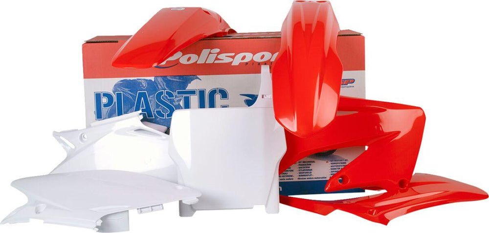 Polisport Plastics Kit For Honda CR125 2004-2007 - OEM/Red/White