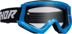 Thor Combat Racer Goggles - Black Blue