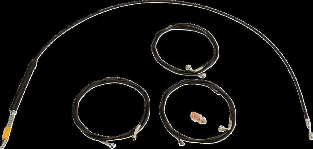 LA Choppers Standard Black Vinyl Handlebar Cable/Brake Hose Kit For Harley Davidson FLHX 1923 ABS 2024-2025 Standard - Black