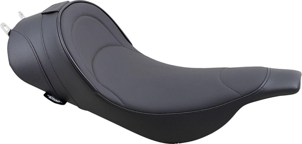 Drag Specialties Backrest Compatible Mild Stitched Solo Seat For Harley Davidson FLHT 1340 1997-1998 62cm Long - Black