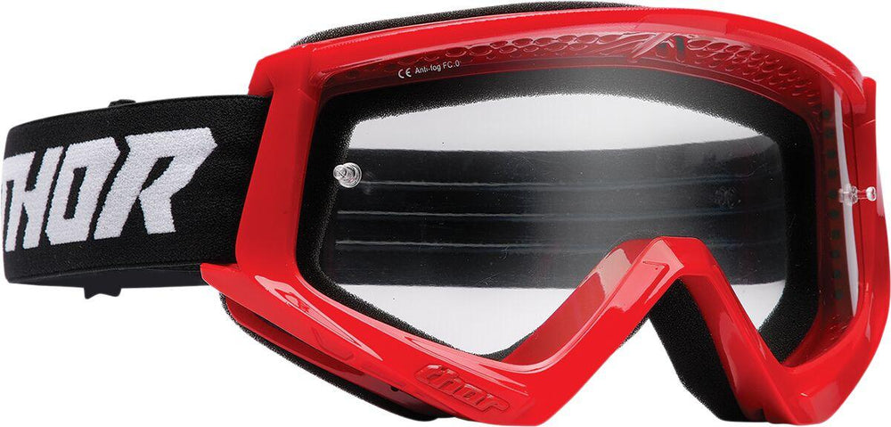 Thor Youth Combat Racer Goggles - Black Red