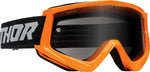 Thor Combat Sand Racer Goggles - Flo Orange Grey