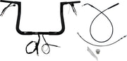 Fat Baggers Inc. 1-1/4" EZ Install Flat Top Handlebar For Harley Davidson FLHX 1923 2024-2026 28 cm (11") - Black