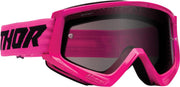 Thor Combat Sand Racer Goggles - Black Flo Pink