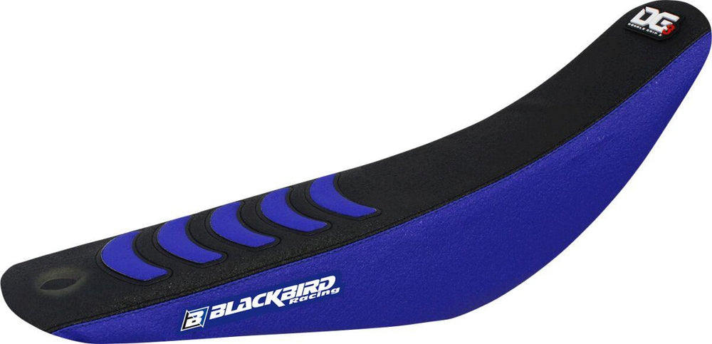 Blackbird Double Grip 3 Seat Cover For Yamaha YZ125 2022-2025 - Black/Blue