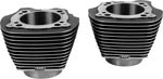S&S Cycle Cylinder Set For Harley Davidson FLHR 1750 Road King 107 2017 - Black Granite/Highlighted Fins