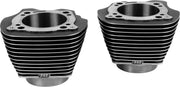 S&S Cycle Cylinder Set For Harley Davidson FLHR 1750 Road King 107 2017 - Black Granite/Highlighted Fins