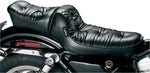 LE Pera Regal Plush "Pillow" 2 Up Seat For Harley Davidson XL1200C 1996-2003 Pillow - Black