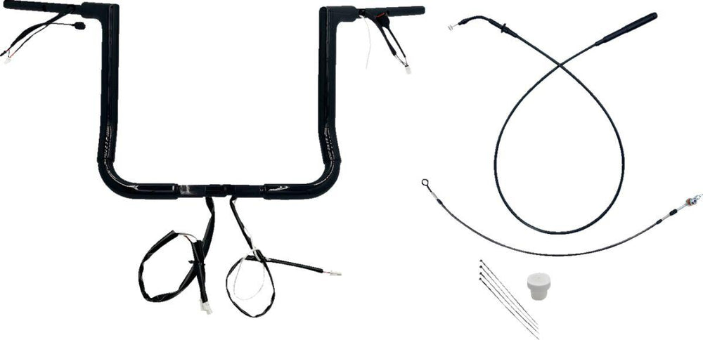 Fat Baggers Inc. 1-1 2" EZ Install Flat Top Handlebar For Harley Davidson FLHX 1923 2024-2025 - Black