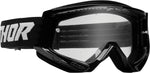 Thor Combat Racer Goggles - Black White