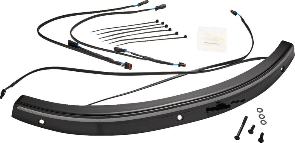 Ciro Solaire LED Windshield Trim For Harley Davidson FLH 1868 ABS 2021 - Black