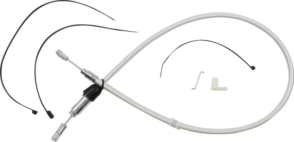 Magnum Shielding Sterling Chromite II Quick Connect Clutch Cable For Harley Davidson FLDE 1750 2018-2020 81 cm (32") - Chrome
