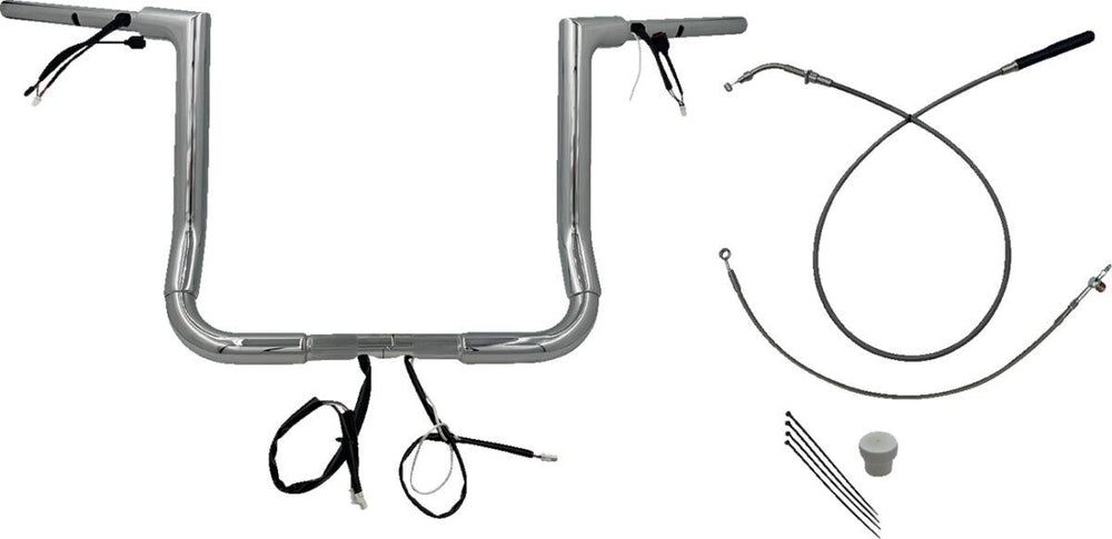 Fat Baggers Inc. 1-1 2" EZ Install Flat Top Handlebar For Harley Davidson FLHX 1923 2024-2025 - Chrome