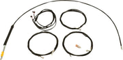 LA Choppers Complete Plug-and-Play Cable Kit For Harley Davidson FLHRXS 1868 ABS 2024 45.5 cm - 51 cm (18" - 20") - Black/Clear-Coated