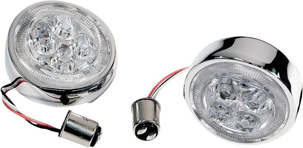 Ciro Fang Signal Light Inserts For Harley Davidson FLD 1690 2012-2013 Rear