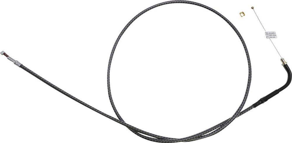Magnum Shielding KarbonFibr Braided Throttle Idle Cable For Harley Davidson FLD 1690 2012-2013 120.5 cm (47-1 2") - Carbon Fiber Silver