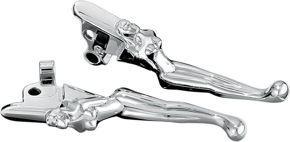 Kuryakyn Silhouette Lever Set For Harley Davidson FLD 1690 2012 - Chrome