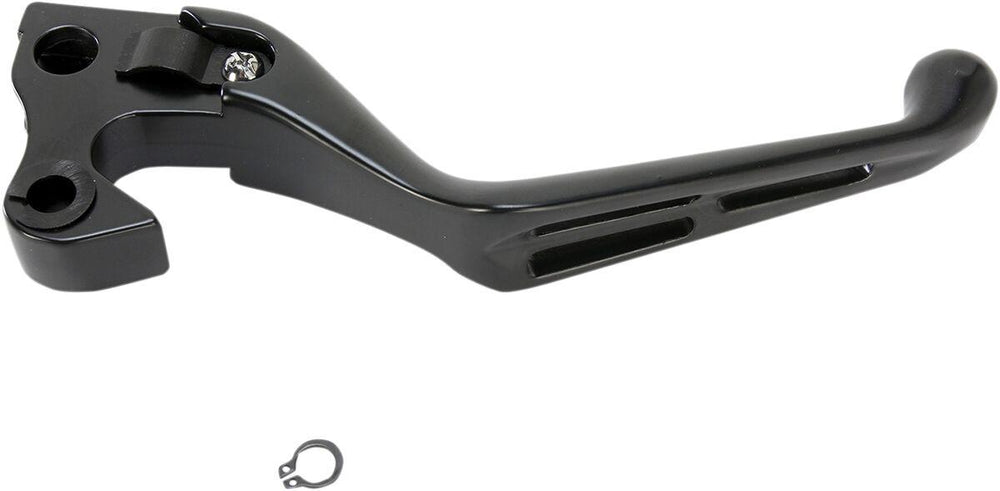 Drag Specialties Slotted Wide Blade Clutch Lever For Harley Davidson XL 1200 C 2014-2020 - Black