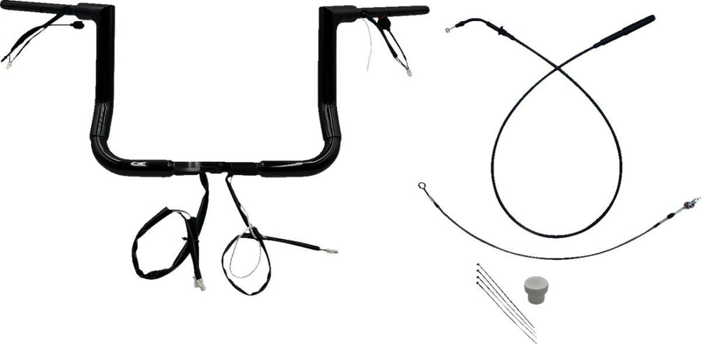 Fat Baggers Inc. 1-1 2" EZ Install Flat Top Handlebar For Harley Davidson FLHX 1923 2024-2025 - Black