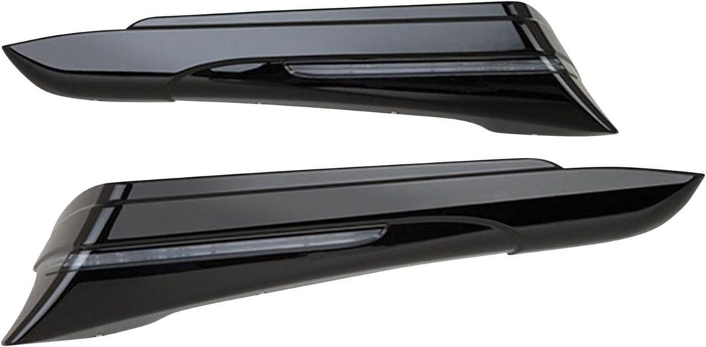 Ciro Saddlebag Extensions For Harley Davidson FLH 1868 ABS 2021 - Black